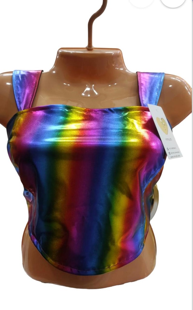 Blusa Carnavalera Dama Arcoiris (Mmutti)